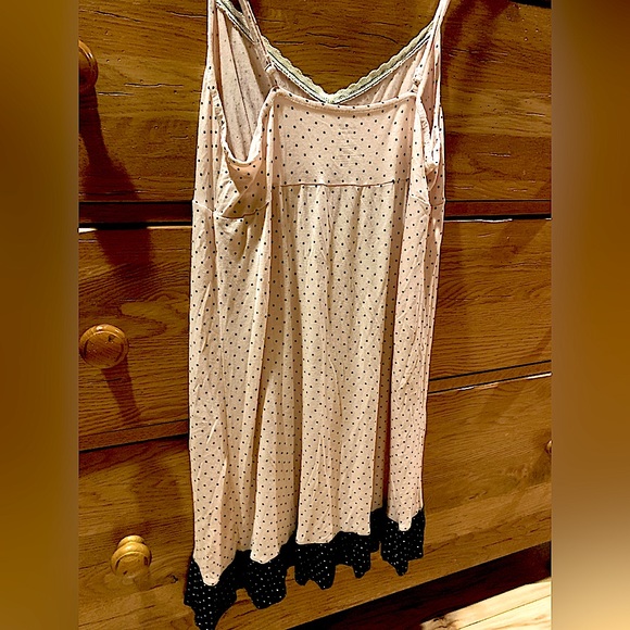 Apt 9 Intimate Light Pink w/ Black Polkadots Summer Nightie - Size: Large - Picture 2 of 6
